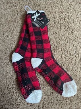 New Cuddle Duds Double Layer Lounge Socks / Slipper Socks